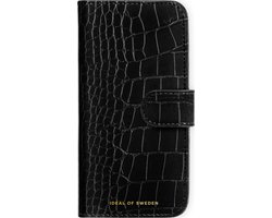 iDeal of Sweden Magnet Wallet geschikt voor iPhone 16 Pro Max Black Croco