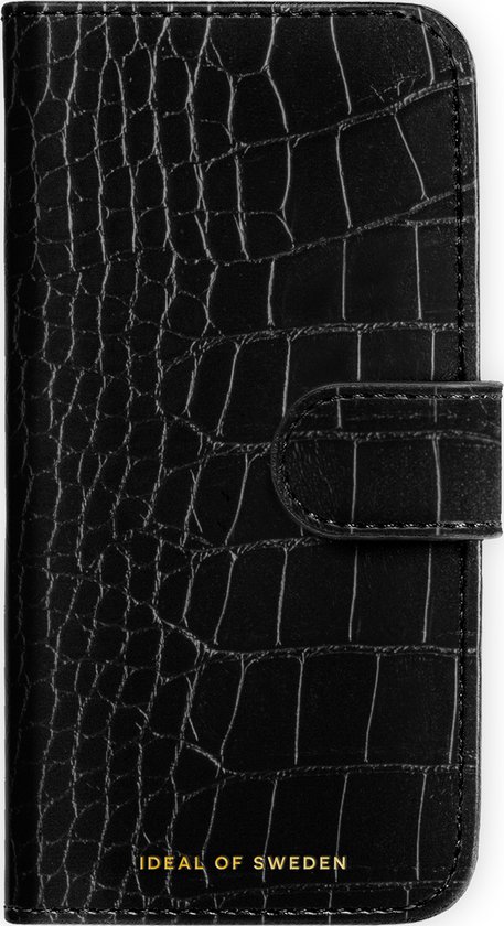 iDeal of Sweden Magnet Wallet geschikt voor iPhone 16 Pro Max Black Croco
