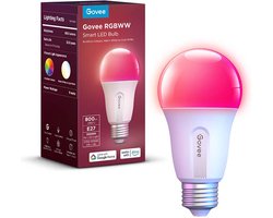 Govee slimme lamp E27 RGBWW 6 cm - 800 lumen - 1 pack