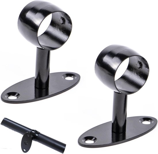 Trapleuninghouder aluminium met stokschroef 2 stuks kopen? Trapleuningen