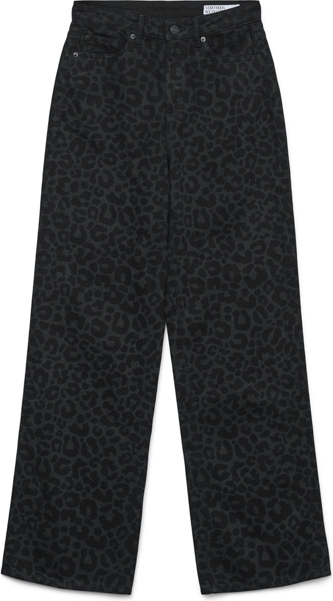 VERO MODA - VMTESSA HR WIDE JEANS ANIMAL PRINT GA - Dames - Jeans