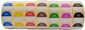 Set d'étiquettes Livista - Tous les jours - 7 rouleaux, 500 étiquettes par rouleau - À consommer de préférence avant le