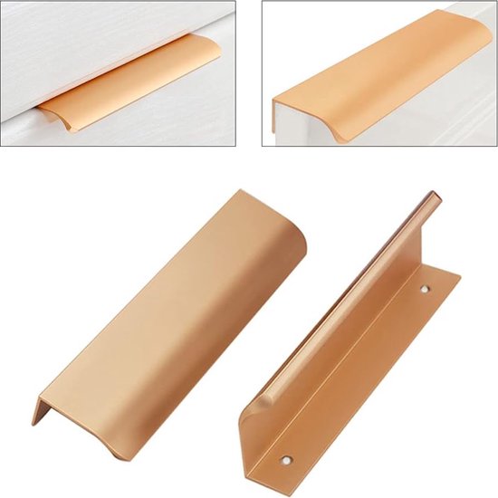 Goodivery ® Elegante Set van 5 Roze Gouden Handgrepen voor Kasten en Lades, Gemakkelijk te Installeren