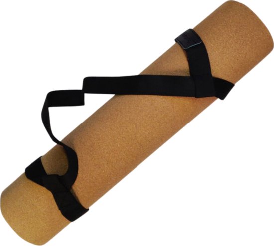 Draagriem met schuifsysteem voor yogamat zwart — afbeelding 5