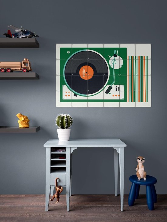 IXXI Record Player - Décoration murale - Vintage - 140 x 100 cm