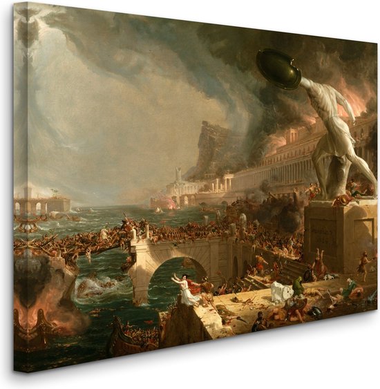 Thomas Cole - The Course of Empire - Destruction - De loop van het rijk - Vernietiging (1836) - 2:3