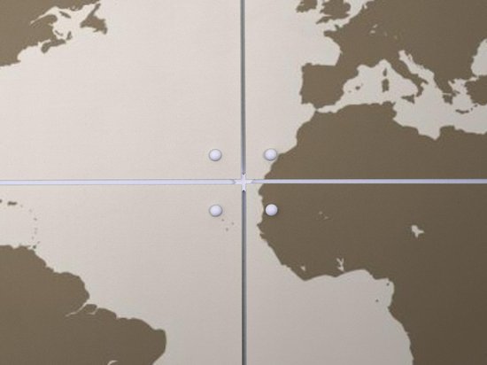 IXXI Carte du monde or - Décoration murale - Abstrait - 100 x 80 cm