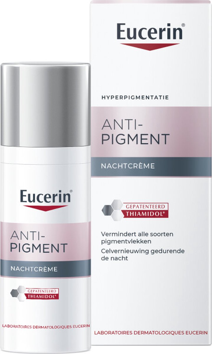 Bol.com Eucerin Anti-Pigment Nachtcrème voor Vrouwen - Vermindert Pigmentvlekken - Crème met Thiamidol® - 50 ml aanbieding