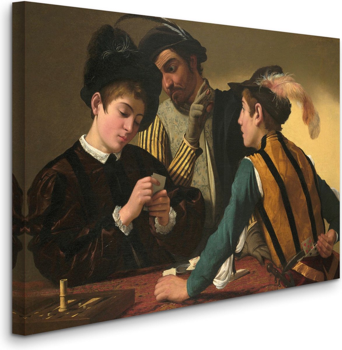 Caravaggio - The Cardsharps - De valsspelers (1594) - 2:3