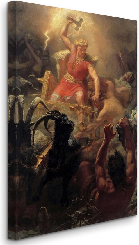 Mårten Eskil Winge - Thor's Fight with the Giants - Thor's gevecht met de reuzen (1872) - 3:2