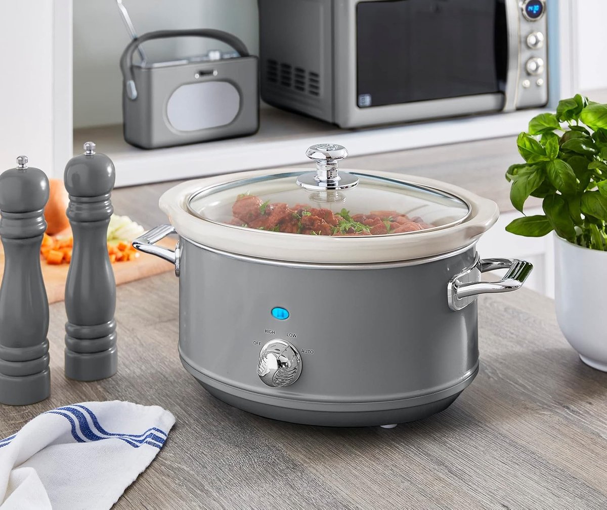 Afbeelding 3 van Slowcooker met Timer - Programmeerbare slowcooker - Elektrische slowcooker - Digitale slowcooker - Binnenpan - Eten
