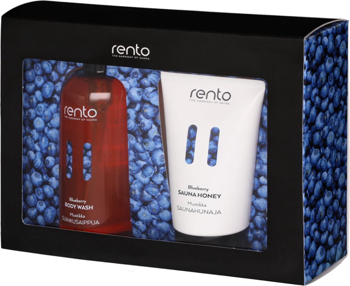 Goedkoopste Rento cadeauset - Blueberry bodywash en sauna honey