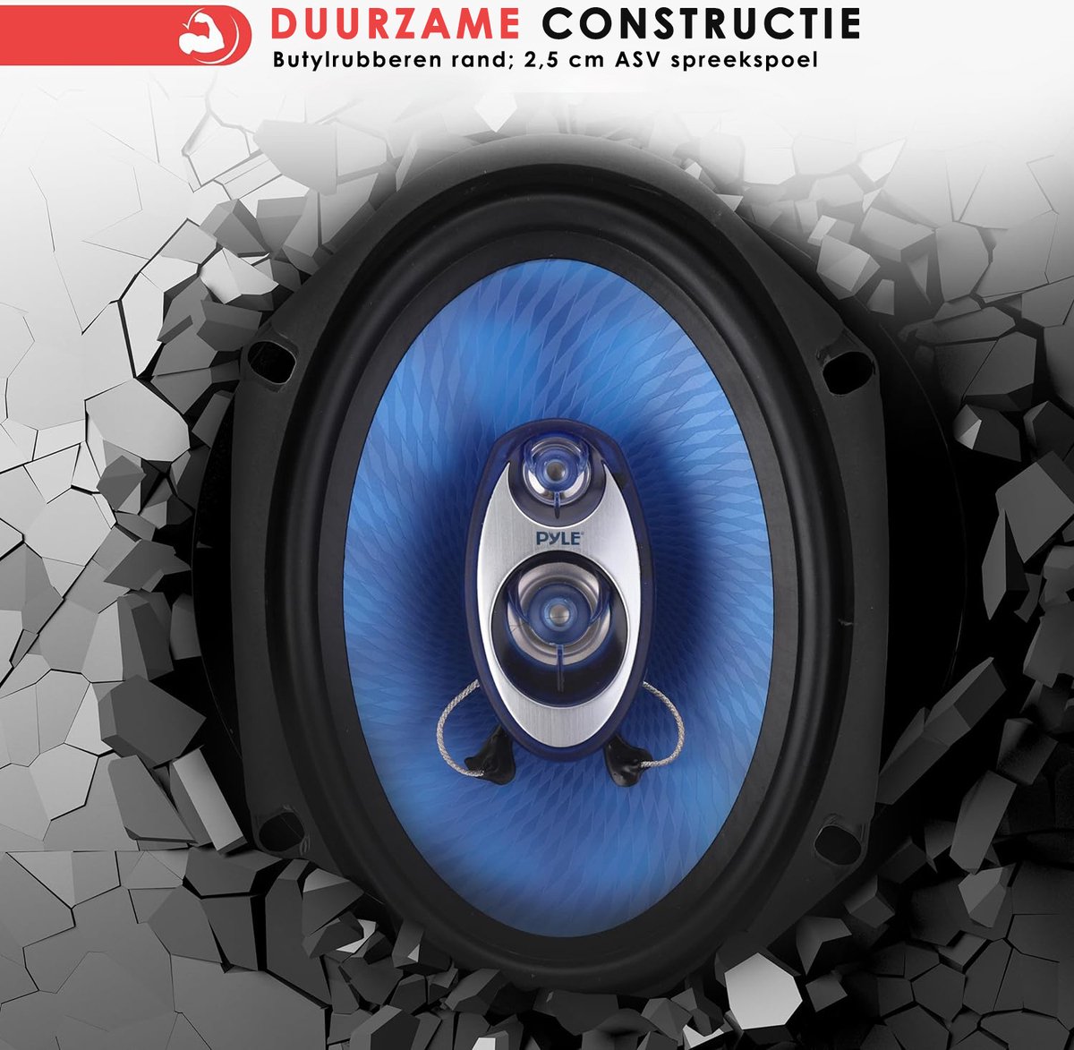 Pyle Auto Luidsprekerset - 3-Weg Auto Speakers – Luidspreker voor Auto- 360 Watt – foto 3