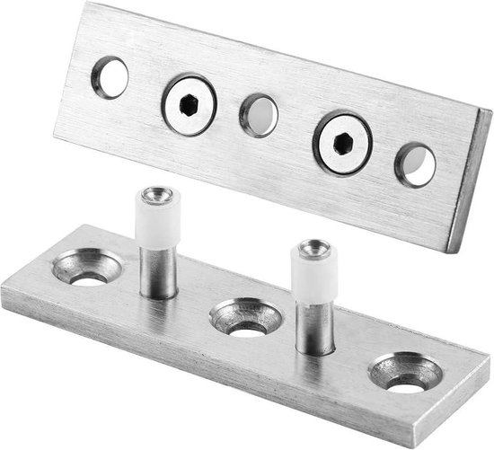 GIFSIN Floor Guide Chrome Plated Schuifdeuren Schuur Deur Floor Guide Roller Bottom Lay-Flat Systeem Kogellager Ontwerp