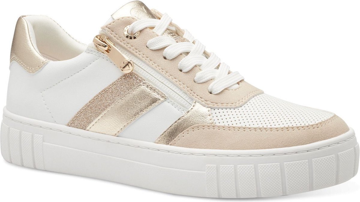 Marco Tozzi MT Soft Lining removable insole Dames Sneakers WHITE GOLD