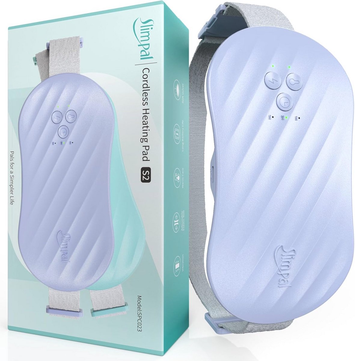 Draagbaar verwarmingskussen voor menstruatiepijnverlichting met 4 warmteniveaus - Comfortabel en efficiënt