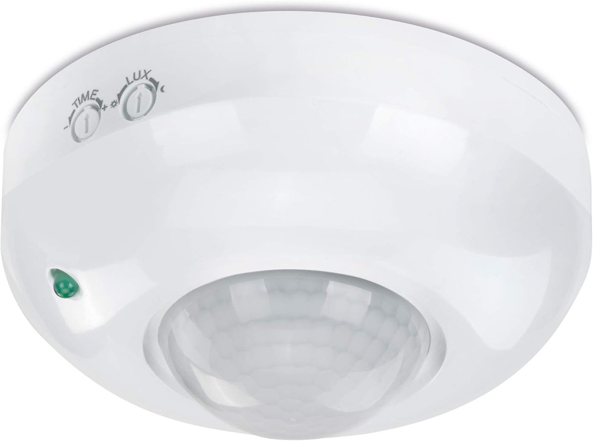 Infrarood Bewegingsmelder Plafondmontage met 360° Lichtregeling - IP20