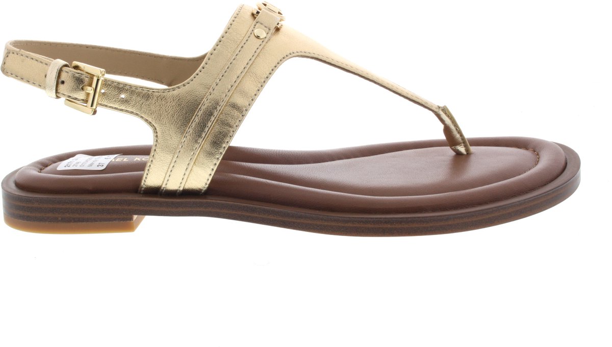 Michael Kors Mandy Thong Sandal Sandalen - Dames - Goud - Maat 41