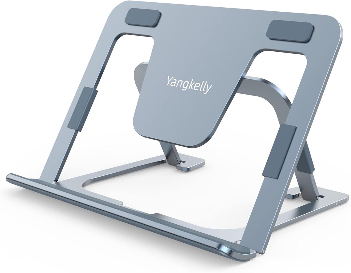 Opvouwbare en verstelbare aluminium Tablet Stand voor iPad 7-12.9, mobiele telefoons - Space Grey