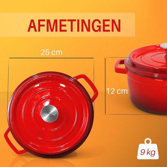 IBILI Gietijzeren theepot, Negara, 0,8 liter, geëmailleerde binnenkant, geschikt voor inductie