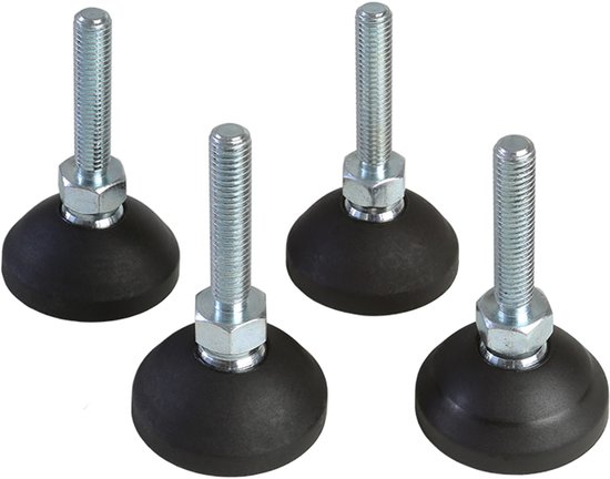 Base réglable en acier M8 Penn Elcom F3000, pour R6400, R6600 et R8230. Par lot de 4 pièces