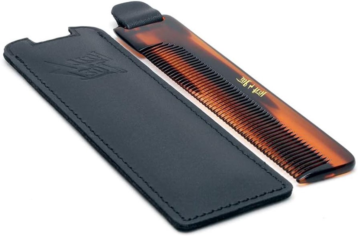 Luxe Leer Zakkam voor Heren - Handgemaakt - 1 stuk - Natuurlijk Leer