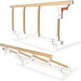 Opklapbaar bedhek voor senioren - Valbeveiliging - 1 stuk - Aluminium - 93x35cm