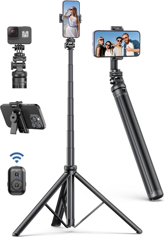 Uitschuifbaar Mobiel Telefoon Statief - Stabiliteit en Gebruiksgemak ...