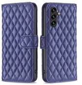 Étui BINFEN - Adapté à l'étui Samsung Galaxy A56 - Étui à rabat BINFEN Rhombus - Blauw