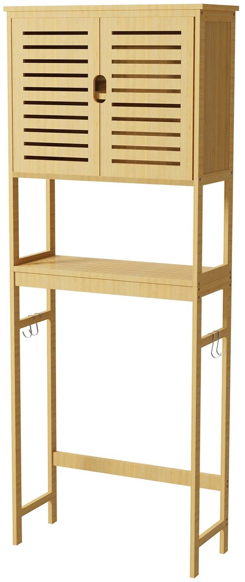 Badkamerkast - Badkamer Kast - Badkamerkasten Hoog - Badkamerkastje - Badkamer Kastje - Kast - Badkamer - Wit - Badkamerkast Wandgemonteerd - Wand Gemonteerd