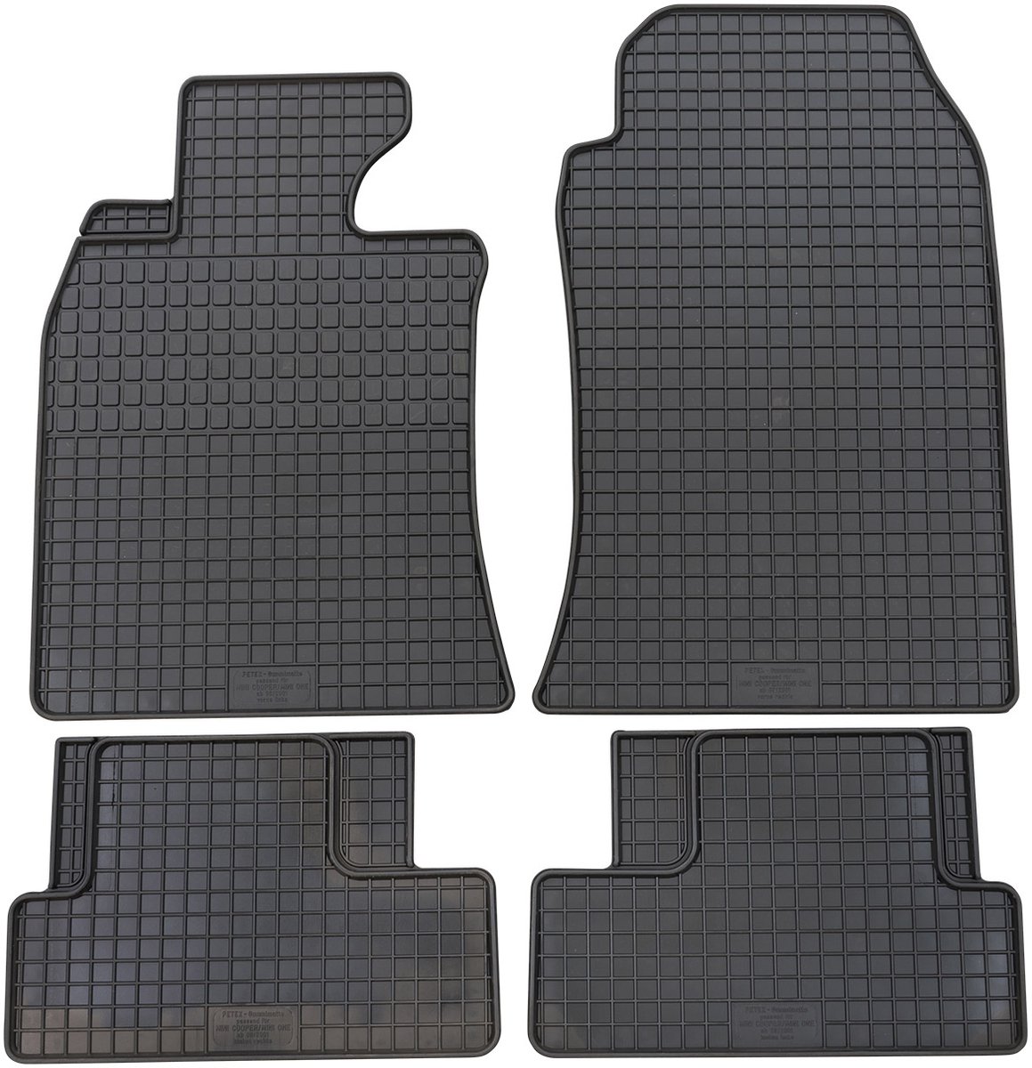 Rubbermatten Mini One-Cooper-S-D (r50-R53) 2001-2007 (complete set) - Petex