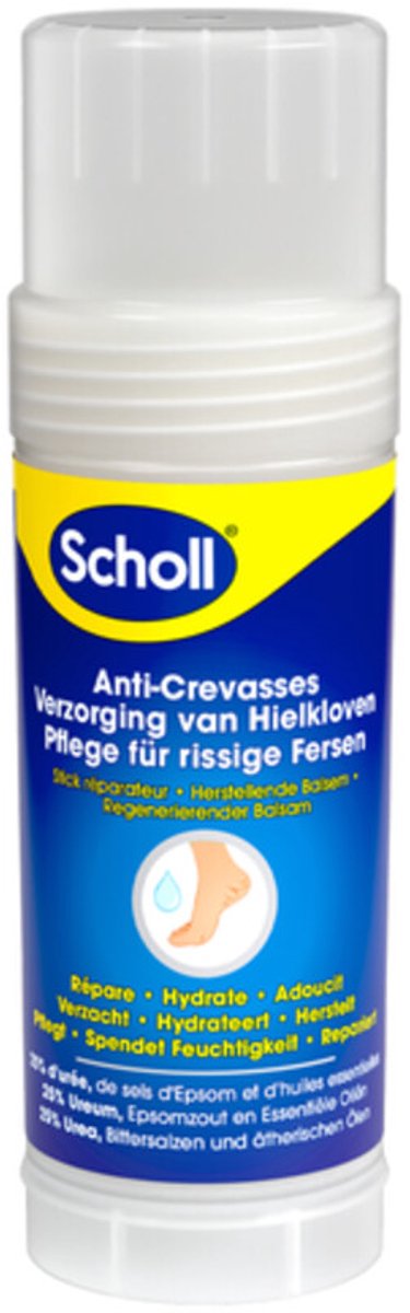 Scholl Hielkloven Stick - Klovenzalf Voeten - Ureum Crème 25% - Hydrateerd Intensief - No Touch Applicatie - 70 gram