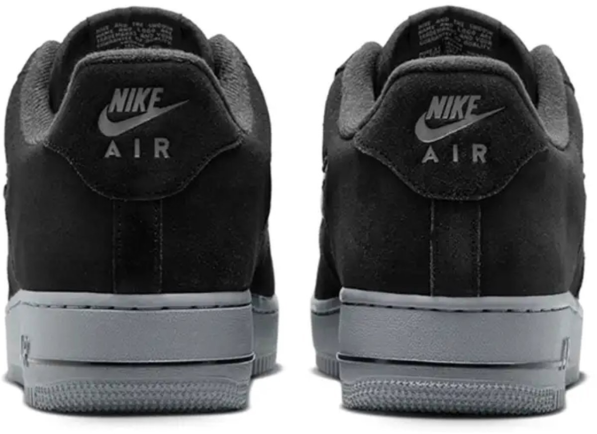 Nike Air Force 1 Jewel - Suède sneakers - Zwart/Grijs - Maat 41 