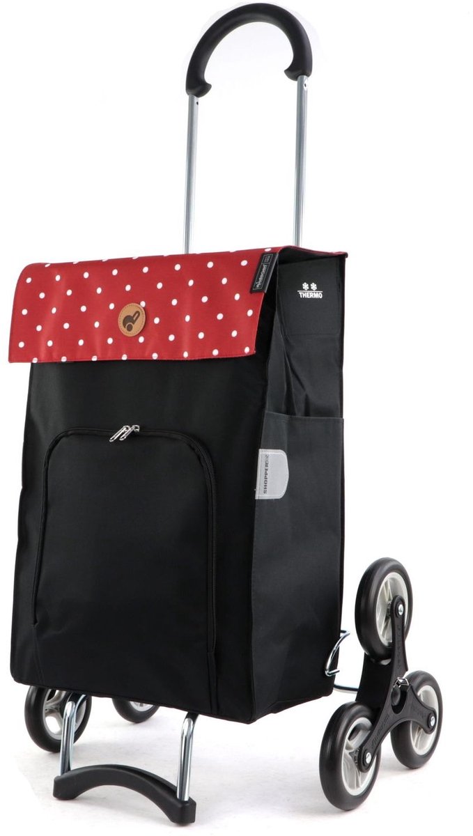 Andersen SHOPPER MANUFAKTUR Boodschappentrolley Treppensteiger Scala Shopper Malit 45L Red Rood Veelkleurig 106cm