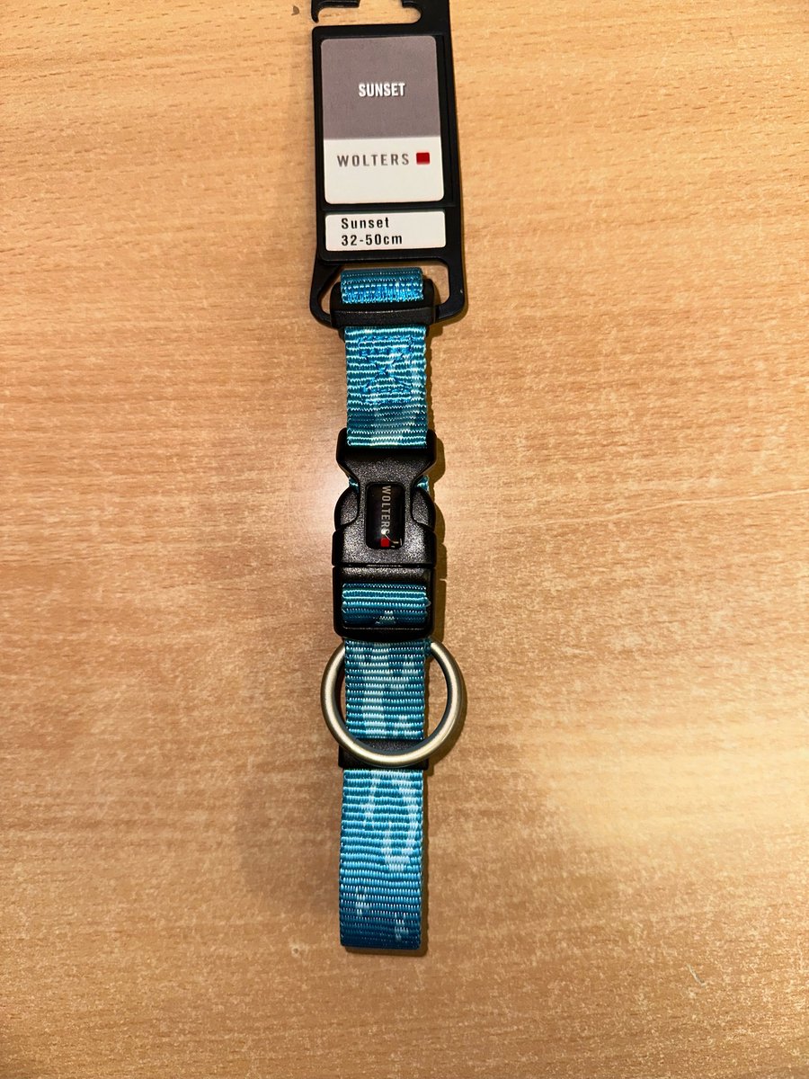 WOLTERS Cat & Dog Sunset Hondenhalsband / Halsband Maat L Nekomtrek: 32 - 50 cm Blauw