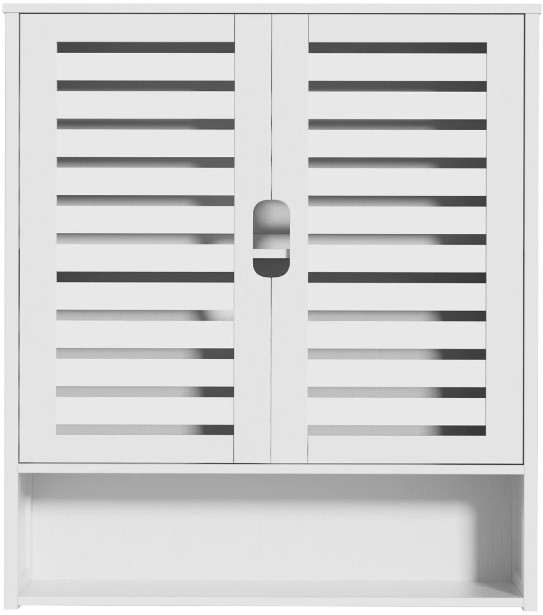 Badkamerkast - Wit - Badkamer Kast - Badkamerkasten Hoog - Badkamerkastje - Badkamer Kastje - Kast - Badkamer - Wit - Badkamerkast Wandgemonteerd - Wand Gemonteerd