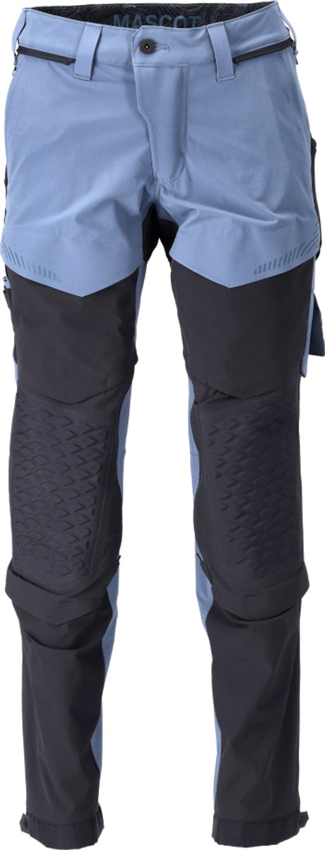Mascot Customized Broek met kniezakken 22279-605 - steenblauw/donkermarine - C54 - 82