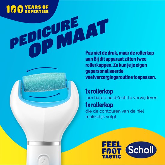 Scholl Velvet Smooth Elektrische Voetvijl - Eeltvijl - Eeltverwijderaar - Exfoliatie en Contour - Draadloos