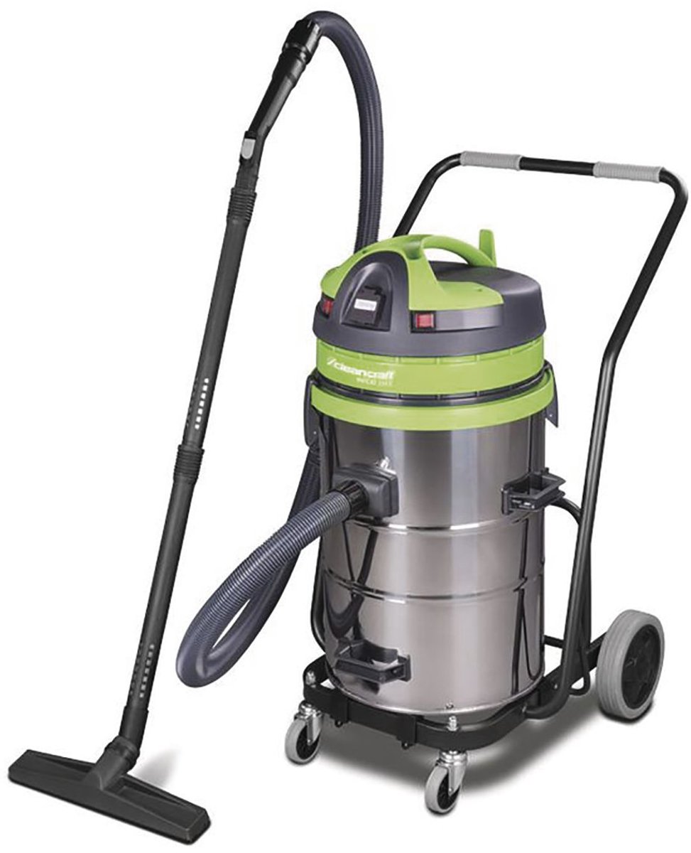 Nat- en droogzuiger met kantelmechanisme - 62 liter roestvrij stalen tank - 2 motoren 2 kW 230 V - 74,5 dB(A) - Geproduceerd in