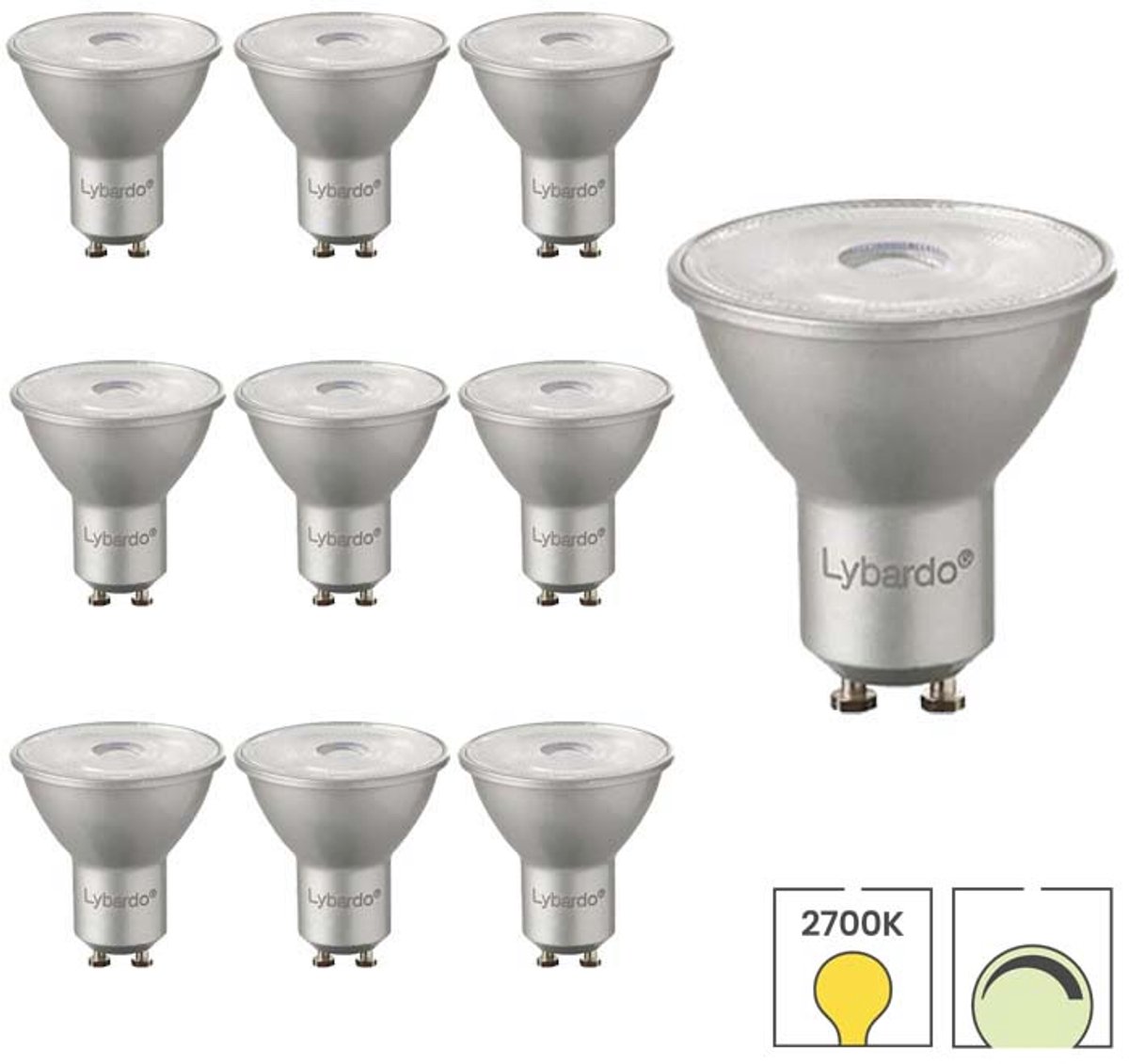 LED Spot - Smart LED - Aigi Lexus - 4.9W - GU10 Fitting - Slimme LED Wifi Led Bluetooth Rgb Aanpasbre Kleur Mat Wit Kunststof