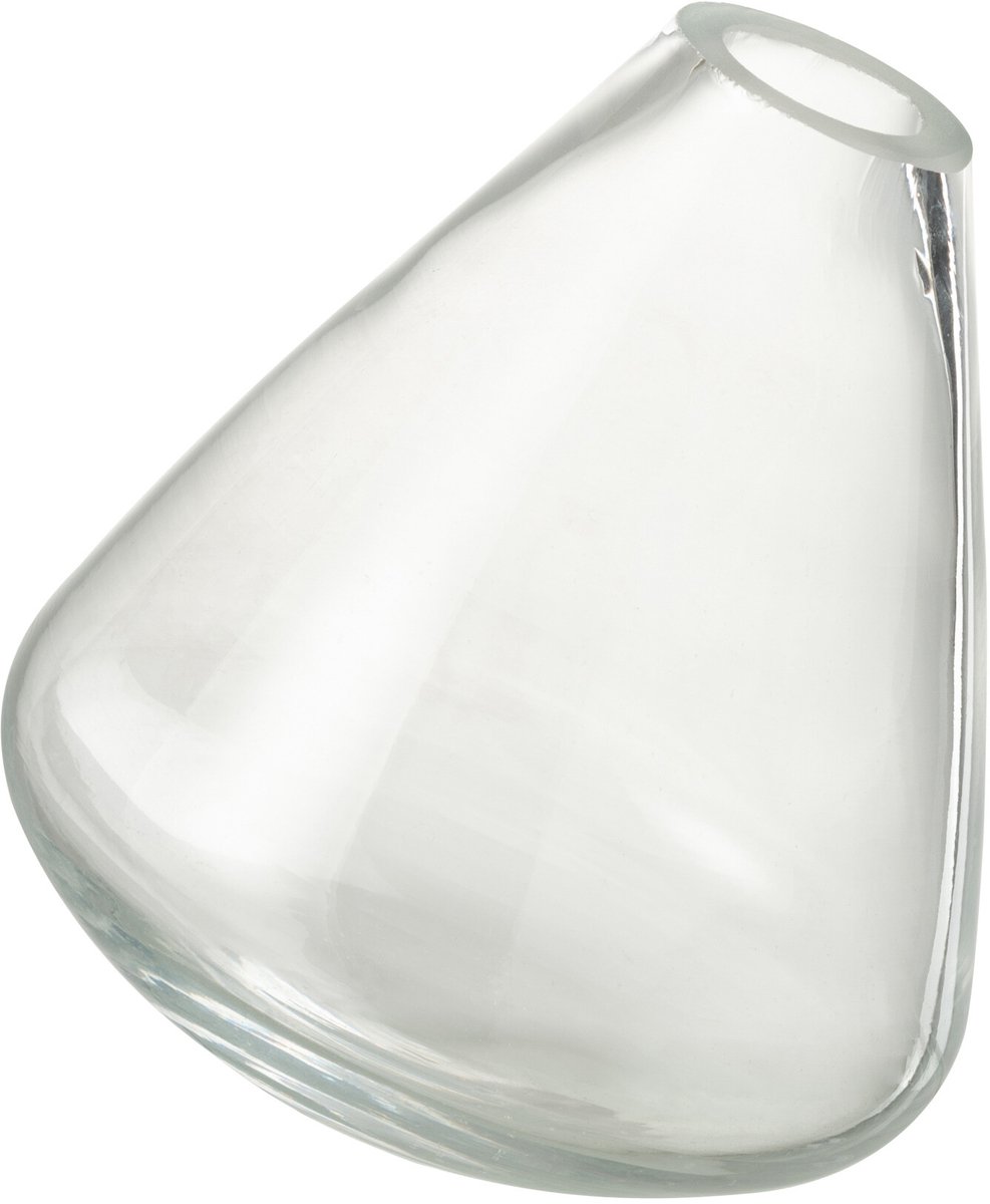 J-Line vaas Topaz - glas - transparant - 13.5 cm hoog