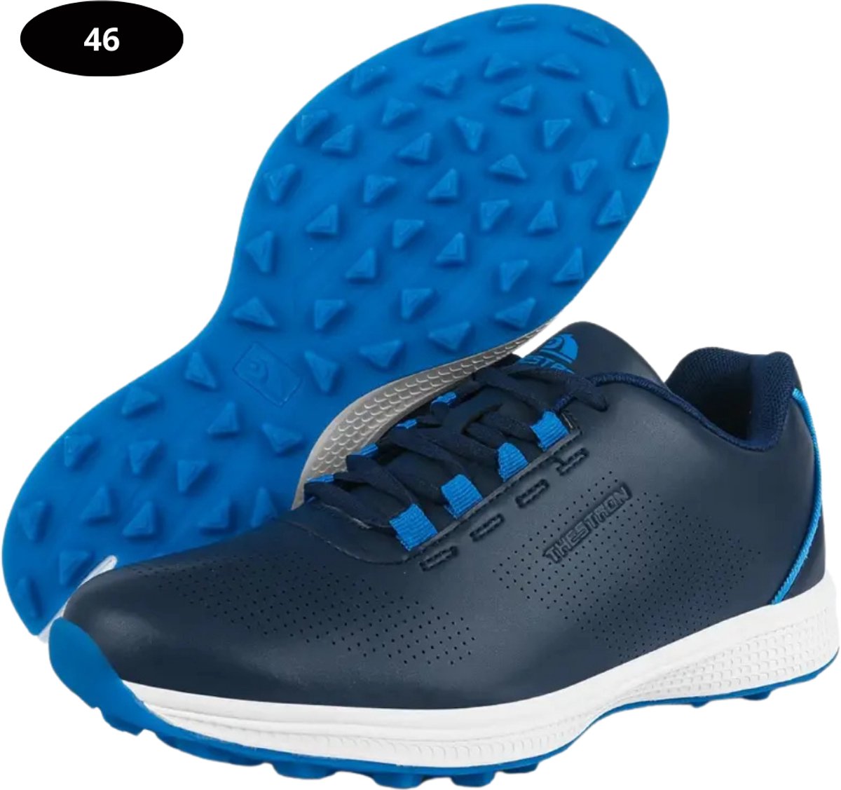 Nivard Golfschoenen Heren Sneakers Golfkleding Golfschoenen Antislip Waterdicht Golfen Blauw 46