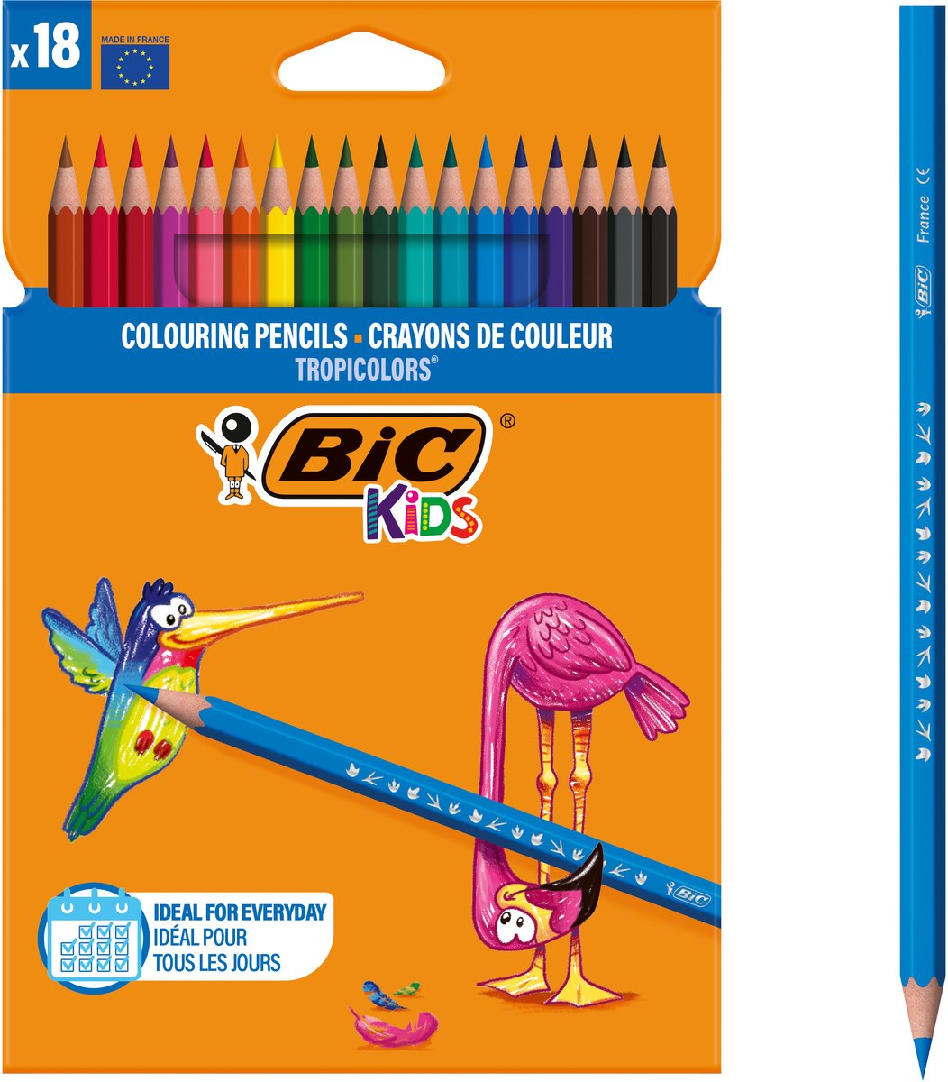 Bic Kids Tropicolors 18 kleurpotloden