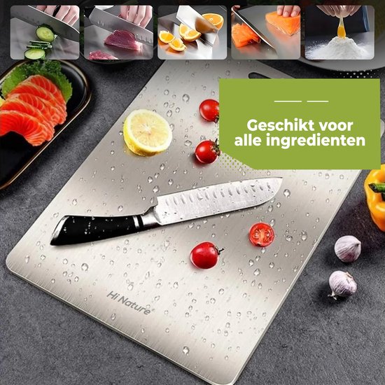 Titanium Snijplank - Antibacterieel, BPA-vrij en Duurzaam