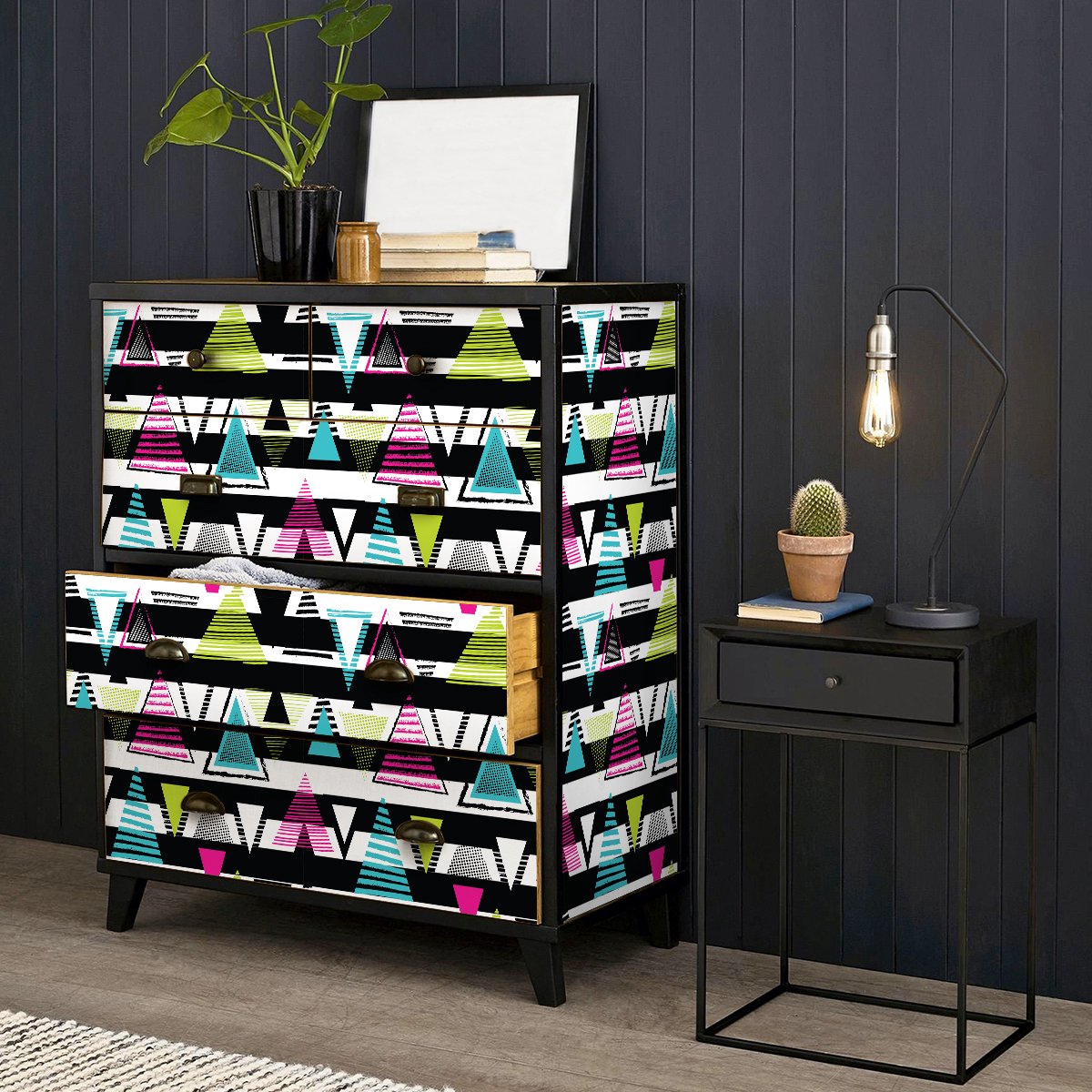 Ambiance Sticker Scandinavische meubelsticker alfdan 60 x 90 cm Multi color