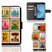 Geschikt voor Samsung Galaxy A30 Flip Cover Postzegels