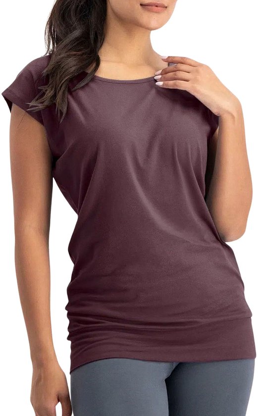Yoga Top Chaturanga Bamboe Naadloos Zwart S-M