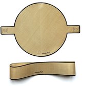 BOHUIZ Ronde siliconen bakmat, 30 cm, taartonderlegger, rond, siliconen, antislip deegmat met schaal, siliconen mat voor fondant, gebak, pizza, koekjes, brood, mat