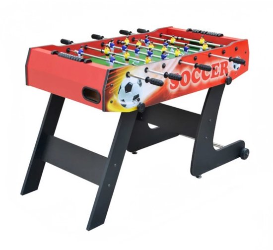 Futbolín Sport1 Plegable Con Patas De MDF – Medidas 121x61x85 Cm, Incluye 8 Barras, Marcador Y Bolas, Uso Interior