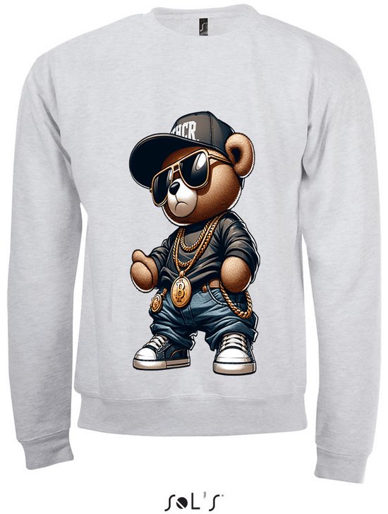 Sweat-shirt 2-196 Gangster Teddy (copie) - Gris clair, 4XL